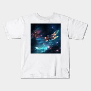 Dragonfly in Space 3 Kids T-Shirt